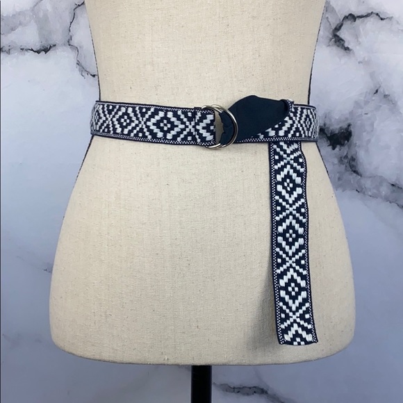 Accessories - 🎁 BELT navy blue d ring Aztec print
